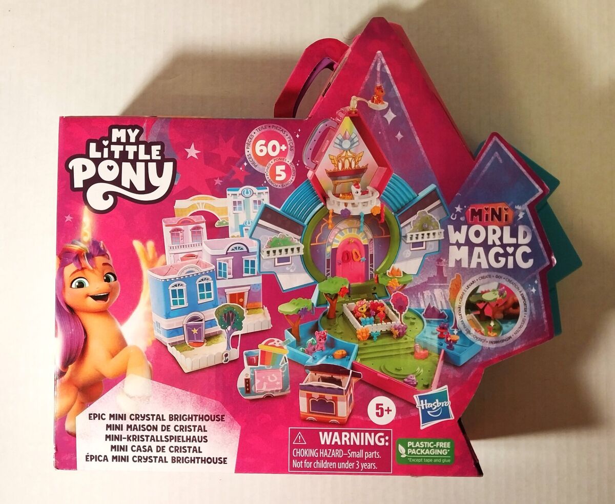 My Little Pony Mini World Magic Epic Mini Crystal Brighthouse Playset with  5 Mini Dolls