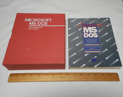 2 Book Lot 1987 Microsoft MS-DOS 3.3 User's Guide & 1986 Supercharging MS-DOS