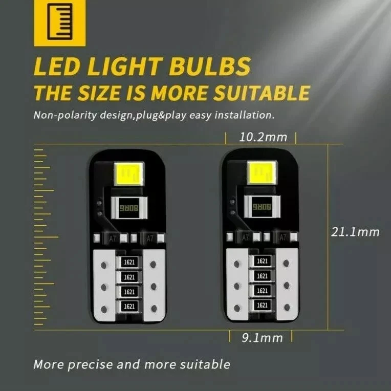 H4 100W SUPERWHITE XENON (472) UPGRADE Headlight Bulbs 12v +501 LED Sidelights B - Image 2 of 4