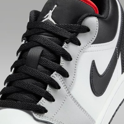 New Nike Air Jordan 1 Low Shoes - Neutral Grey/ Infrared 23