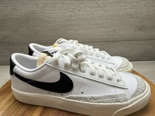 Nike Blazer Low '77 Vintage Womens Size 6.5 White Black Shoes Sneakers