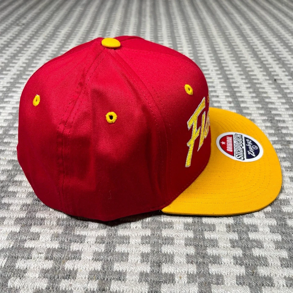 Vintage NHL Calgary Flames Snapback Cap Hat 90s Zephyr NEW NWT Script - Image 2 of 4