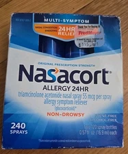 Nasacort 24-hour Allergy Spray 240 Sprays Exp 05/25 - NEW