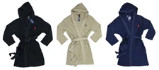 Polo Ralph Lauren Waffle Knit Hooded Belted w/Pockets Men's Bathrobe NWT