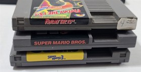S-443 VINTAGE ORIGINAL NINTENDO NES SUPER MARIO BROS I&III FRIDAY THE 13TH 