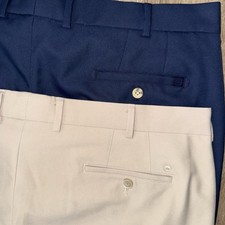 Lot Of 2 Peter Millar Salem Performance Shorts Men s 40 9 Beige Navy Classic