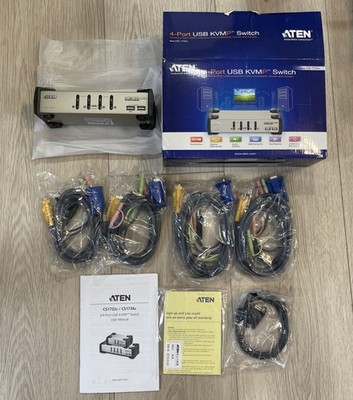 ATEN CS-1732A 2-Port USB KVMP Switch, PS/2-USB Dual Interface, VGA/Audio - NEW