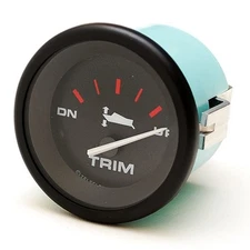 TELEFLEX 57905 TRIM GAUGE BLACK FACE / BEZEL 2" MARINE BOAT