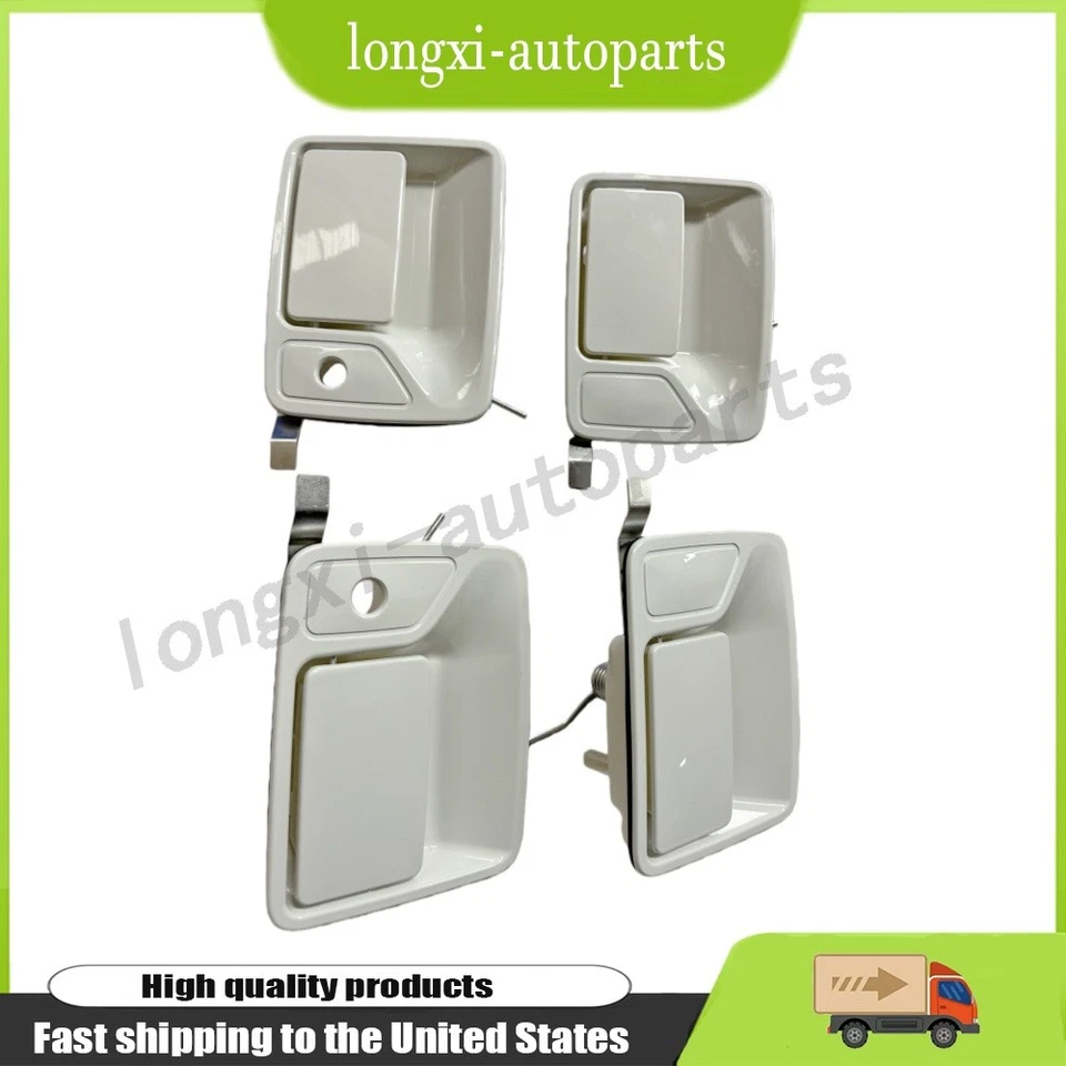 Juego de manijas de puerta delanteras y traseras Oxford blancas para Ford Super Duty 99-16 doble cabina NUEVO Foto 4 de 4