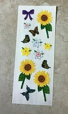   VTG Creative Memories Stickers SUNFLOWERS SUMMER FALL BUTTERFLIES NLA NOS 