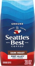 Arabica, Post Alley, Dark Roast Ground Coffee, Seattle s Coffee