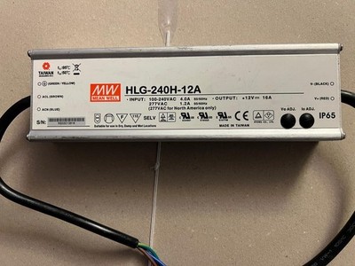 Mean Well HLG-240H-12A LED Netzteil 192W 12V 16A IP65 Schaltnetzteil CV