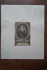 IGNATIUS OF LOYALOLA (1491-1556). PORTRAIT ENGRAVING 18th century PRETRE BEATIFIE