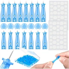 Disposable Acne Needle Tool Kit with 60 Pimple Extractor Needles and 72 Acne