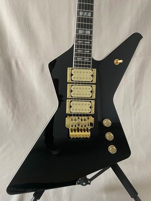 New Destroyer II DT-555 Black Phil Collen Electric Guitar Floyd Rose