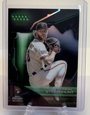 Topps 2026 Chrome Black Green 40/99 Carson Whisenhunt Giants #123 Rookie RC