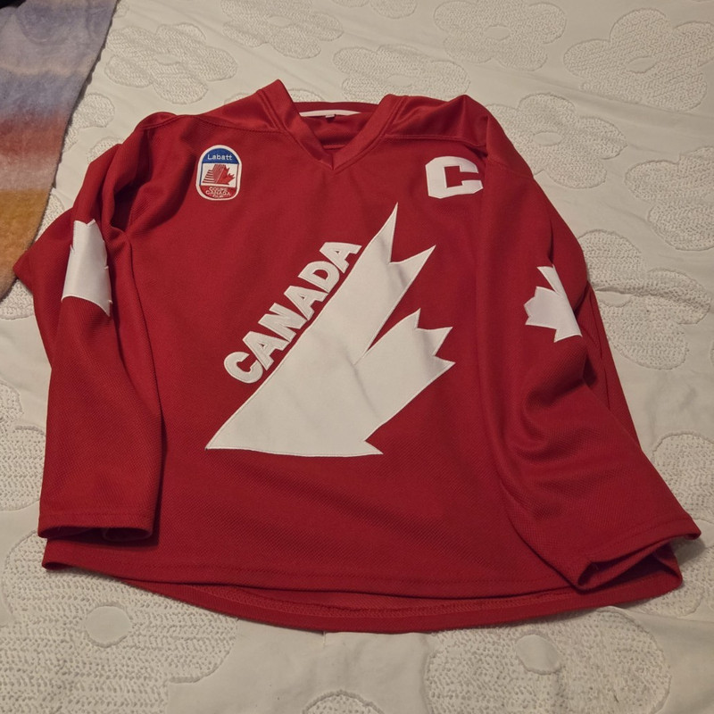 Wayne Gretzky Team Canada Hockey Jersey Labatt Coupe Canada Cup Red/White M