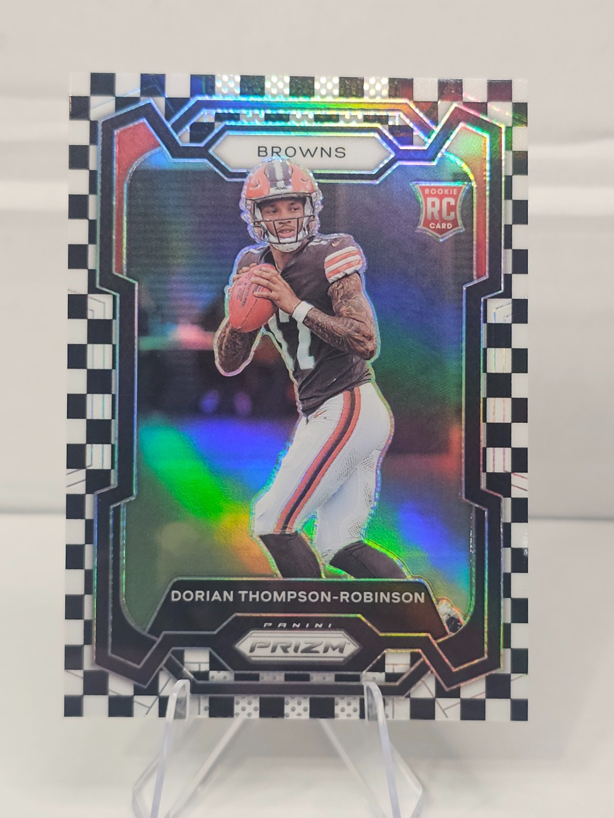 2023 Panini Prizm - Rookies Dorian Thompson-Robinson #322 Black & White Checker