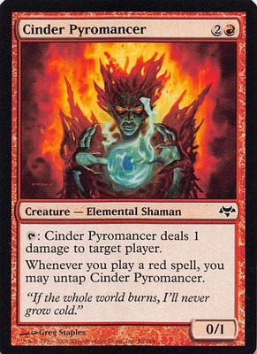 Cinder Pyromancer EVE 50 English NM - MTG