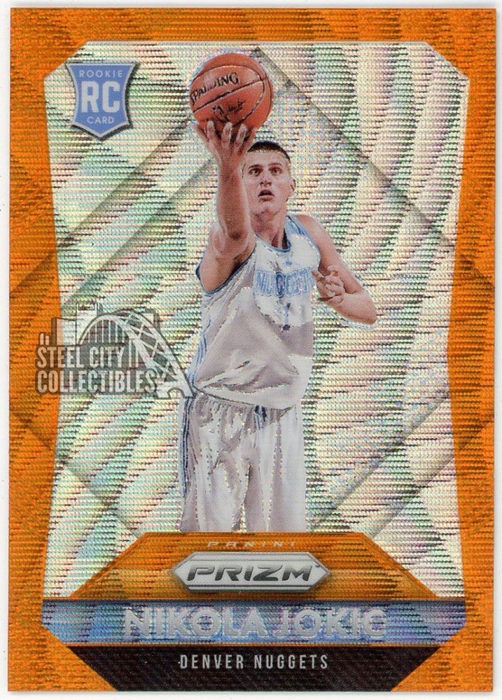 Nikola Jokic 2015-16 Panini Prizm Orange Wave Rookie Card #335
