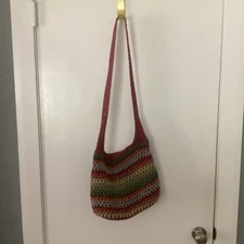 The Sak Crochet Hobo Bag Pre Owned 