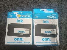 ONN HP 950XL BLACK INK CARTRIDGE x 2/FOR OFFICEJET PRO/NEW AND SEALED