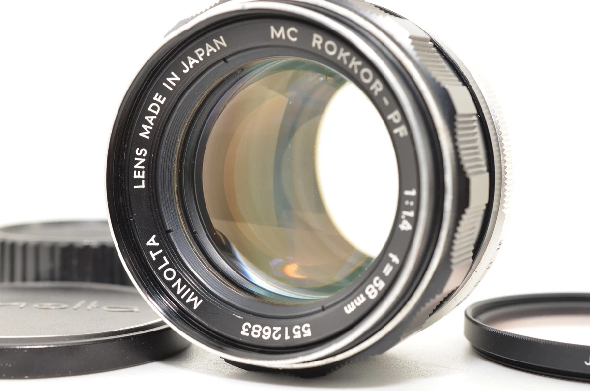 Minolta Rokkor PF 58mm Focal f/1.4 Camera Lenses for sale | eBay