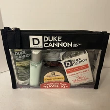 BRAND NEW DUKE CANNON SUPPLY CO. HANDSOME MAN 7 PIECE TRAVEL KIT
