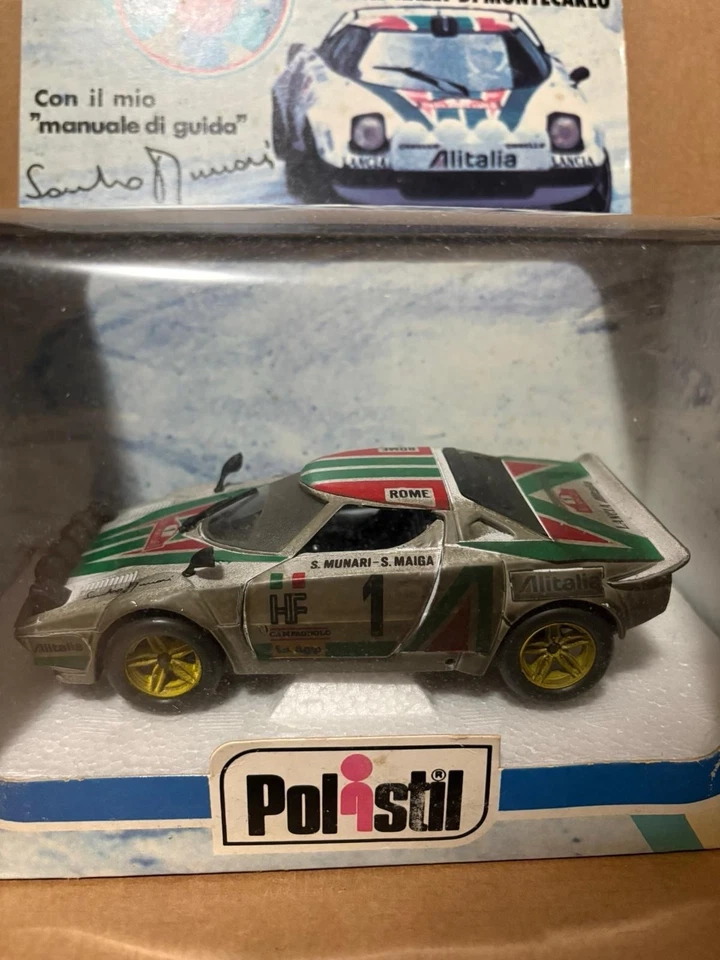 Rarissima Polistil 1/25 Lancia Stratos Monte Carlo Rally con manuale di guida - Immagine 3 di 3