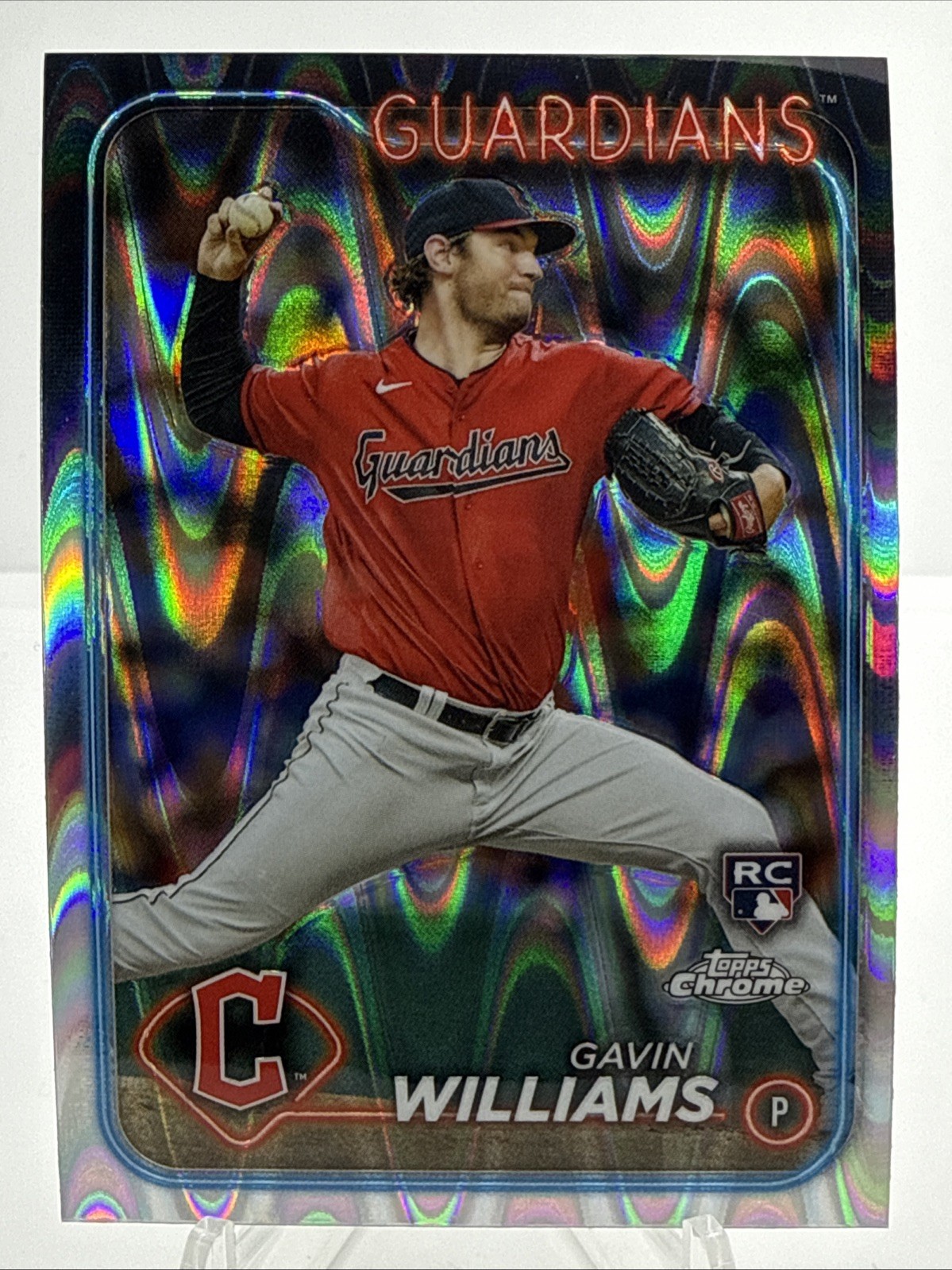 2024 Topps Chrome - Gavin Williams #15 RayWave Refractor (RC)