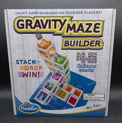 ThinkFun Gravity Maze Builder Marble Run Logic Game Ages 5+ 40 Challenges Multic