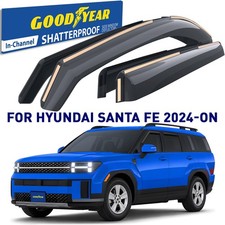 Side Window Deflectors Rain Guards for 2024-2026 Hyundai Santa Fe SHATTERPROOF