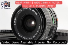  NEAR MINT  Canon New FD NFD 28mm f/2.8 Wide Angle MF Lens  Filter From Japan