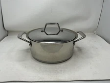 Tramontina Covered Dutch Oven Stainless Steel Tri-Ply Base 5 Quart