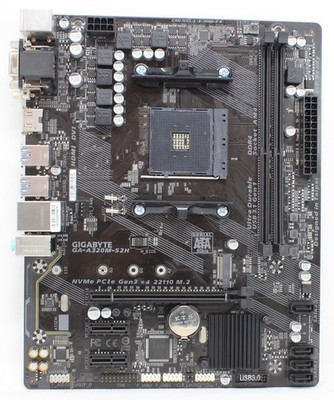 Gigabyte GA-A320M-S2H AMD A320 microATX Mainboard Sockel AM4 (#23700)