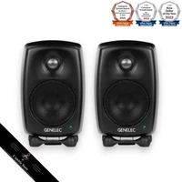 GENELEC 8010AM Reference Studio Active Monitor Speakers 8010A Black Finish Pair