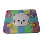 Kids Rainbow Cat iPad Case with Stand & Handle – Cute 3D Kitty Cover Silicone