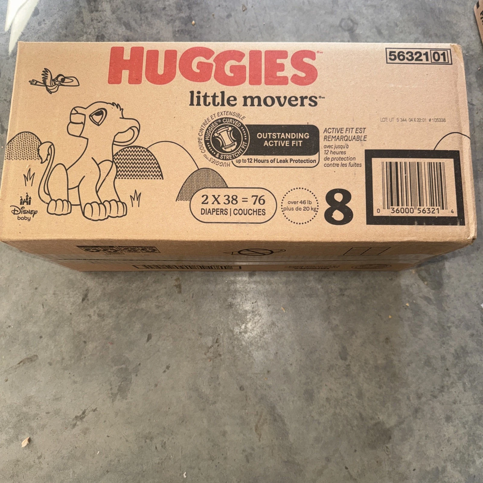 Huggies Little Movers Size 8