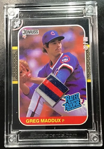 2023-24 Jersey Fusion Rookie Edition Greg Maddux /50 Relic Patch Rated Rookie SP