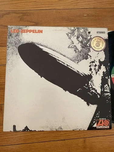LED ZEPPELIN SELF-TITLED EX LP ORIG. ATLANTIC 1841 BROADWAY & INNER PRESSWELL
