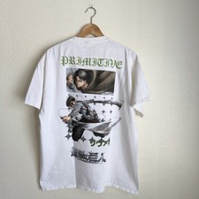 Primitive x Attack On Titan Levi Ackerman Scout White T-Shirt Size XL