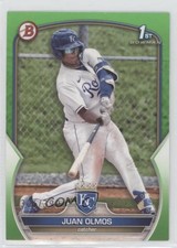 2023 Bowman Prospects Neon Green 306/399 Juan Olmos #BP-136 1p5