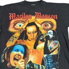 Vintage Marilyn Manson T Shirt Large Mexico Boot 90s 00s Band Tee