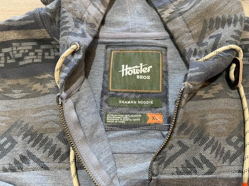Howler Bros Brothers Shaman Full Zip Hoodie Mens XL Heather Gray Western Outdoor - Picture 3 of 12