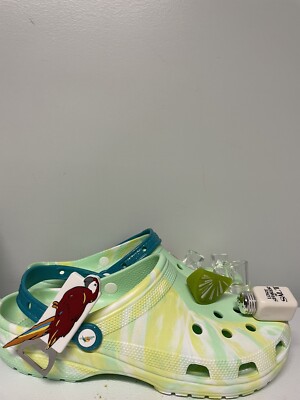 Crocs Margaritaville Men\'s Sandals Neon Green & Blue Size‎ M12 Crocs Margaritaville Men main image 3