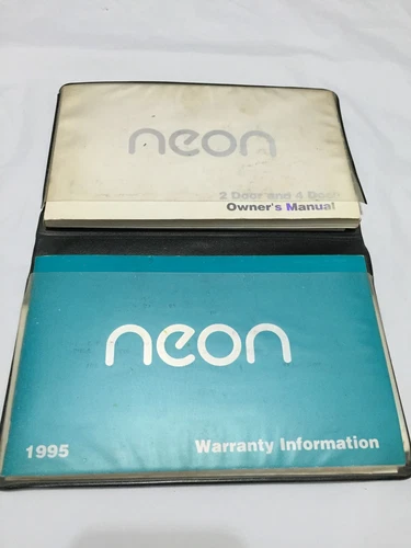 1995 Chrysler Neon Owners Manual 95 2 Door and 4 Door