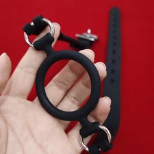 Bondage Silicone O Ring Open Mouth Gag Fixation Oral For Men Women Couples BDSM