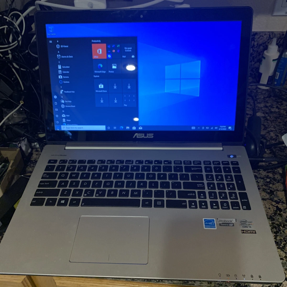Asus S500C Ultrabook 15.6 i5-3317U 3 1.70GHz 8GB 500GB Win 10 Touch Screen