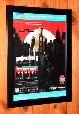 Wolfenstein II 2 The New Colossus Xbox One PS4 Promo Poster / Ad