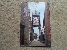 .J.ARTHUR DIXON POSTCARD,,THE EASTGATE CLOCK,CHESTER,SEE POSTMARK.1957.